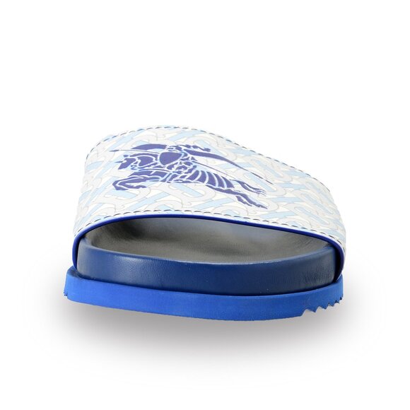 Burberry Men's "MF Melroy EKD Capsule" Leather Log Flip Flops Shoes US 8 IT 41 - Picture 6 of 9